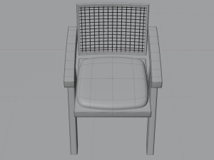 Chandigarh Furniture Table chair cabinet bench Modello 3D