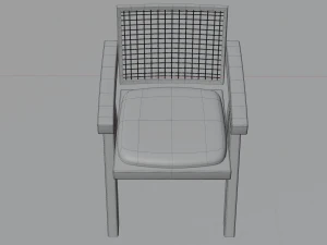 Chandigarh Furniture Table chair cabinet bench 3D Model