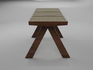 Chandigarh Furniture Table chair cabinet bench Modello 3D