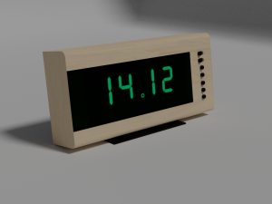 Electronic table clock 3D Модель