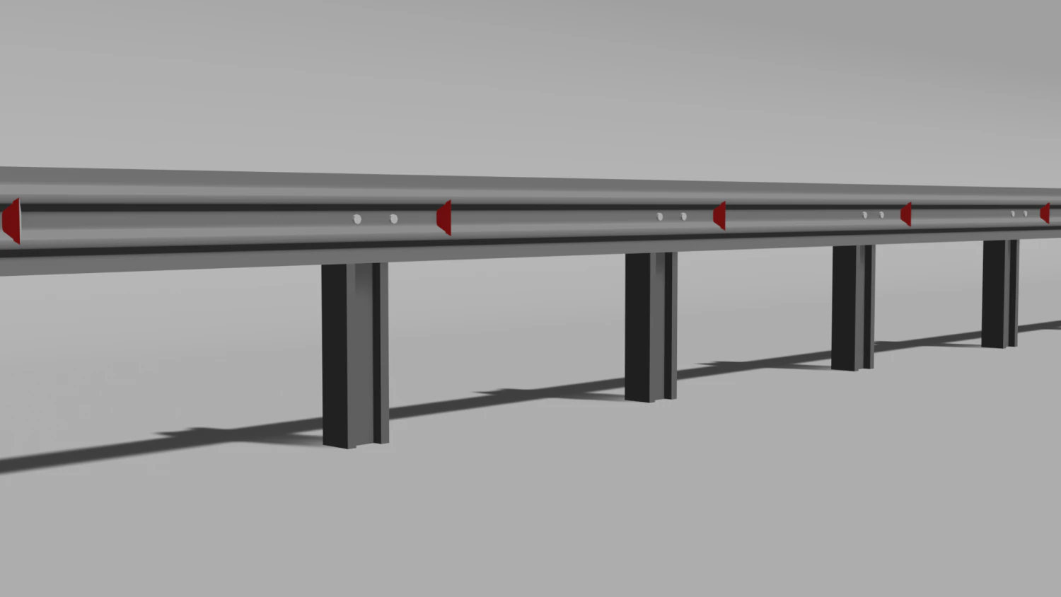 Road bumper 3D Model .c4d .max .obj .3ds .fbx .stl .blend 