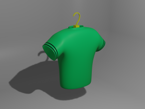 T-shirt Modelo 3D