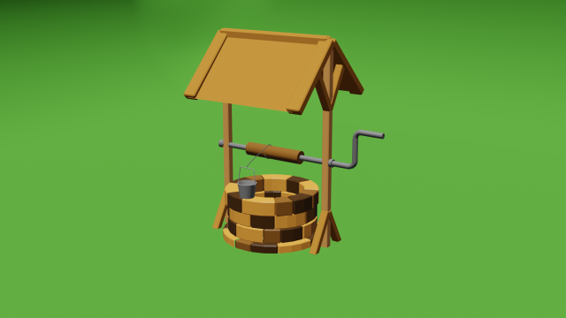 Well Model 3D .c4d .max .obj .3ds .fbx .stl .blend 