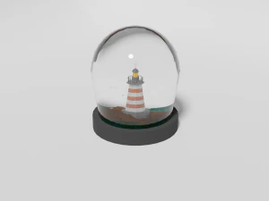銀行の灯台 3Dモデル