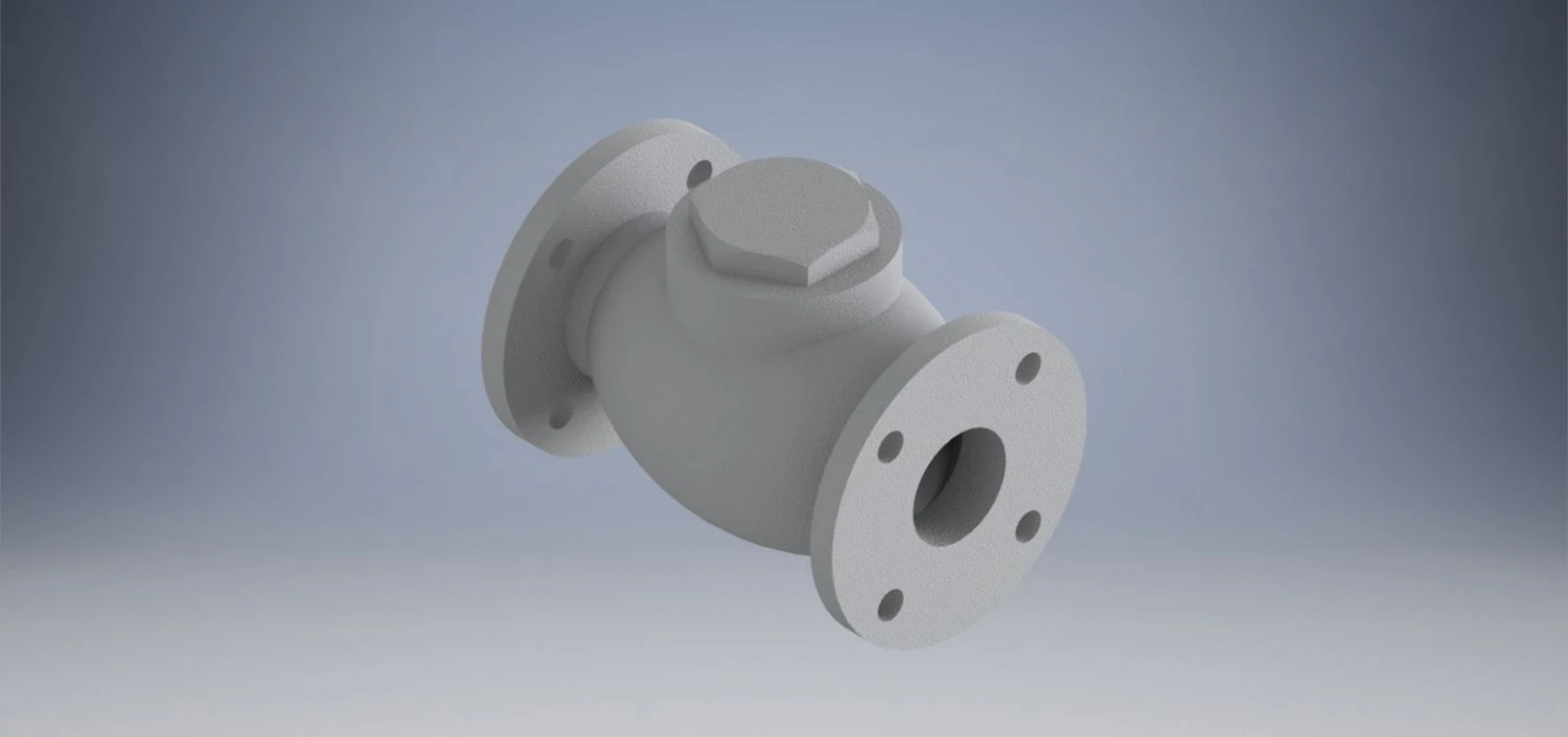 Non-Return Valve 3D Print Model .c4d .max .obj .3ds .fbx .stl .blend 