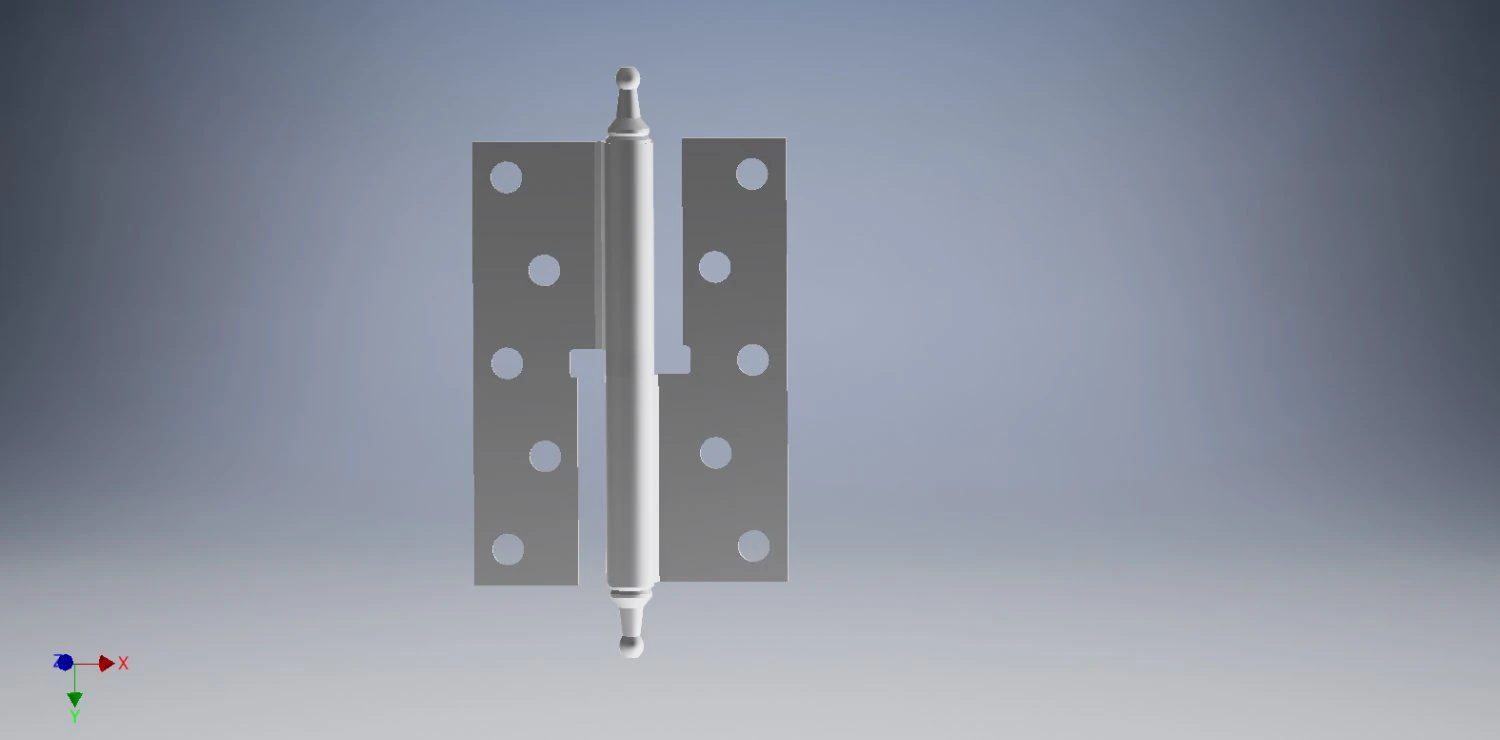 Door Hinge 3D Print Model .c4d .max .obj .3ds .fbx .stl .blend