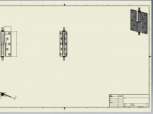 Door Hinge 3D Print Model