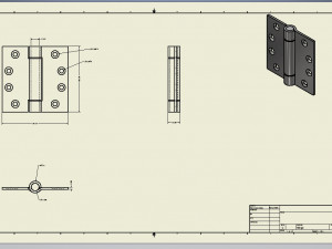 Door Hinge Modelo de impresión 3D