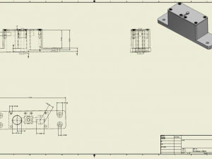 顶部枢轴铰链 3D 打印模型