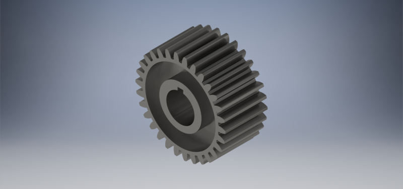 Spur Gear - 3D Mechanical Model 3D Принт Модель .c4d .max .obj .3ds .fbx .stl .blend