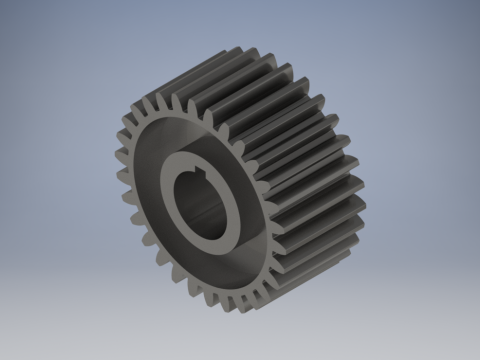 Spur Gear - 3D Mechanical Model Modelo de impresión 3D