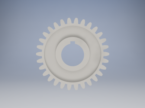 Spur Gear - 3D Mechanical Model 3D Принт Модель