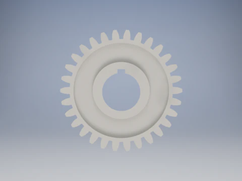 Spur Gear - 3D Mechanical Model 3D Print Model