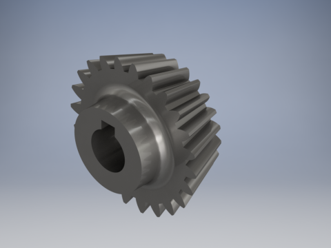 Bevel Gear Precision with Technical Drawing 3D Print Model