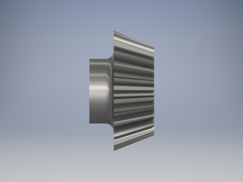 Bevel Gear Precision with Technical Drawing Model Cetak 3D