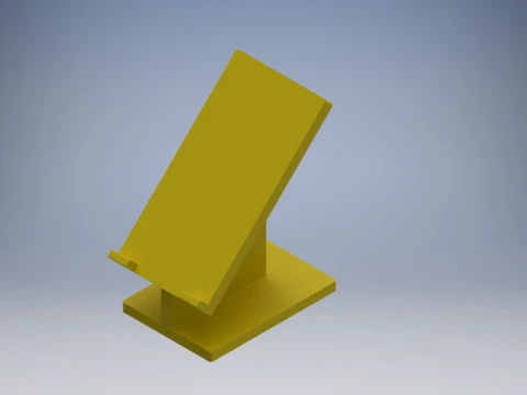 Suporte de mesa minimalista ajust&aacute;vel para telefone 3D para impress&atilde;o Modelo de Impressão 3D