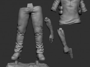 Uncharted 4 Nathan Drake Statue 3D Print Model