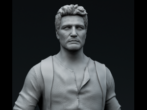 Uncharted 4 Nathan Drake Statue 3D Print Model
