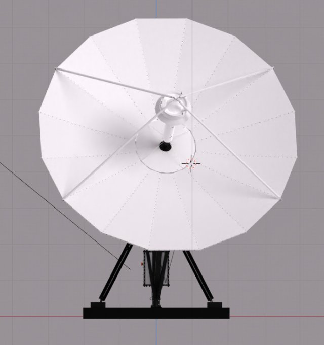 Umbrella dish antenna outlet