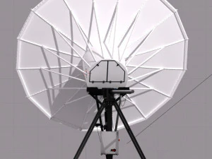 Satellite antenna Andrew 7 meter 3D Model