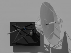Satellite antenna Andrew 7 meter 3Dモデル