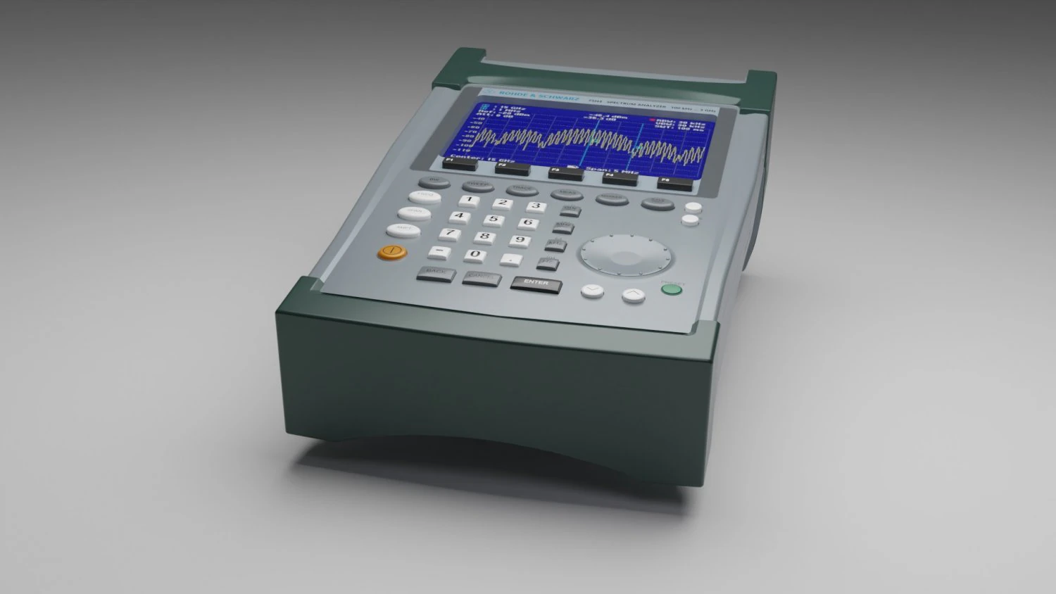Rohde Schwarz FSH3 Spectrum Analyzer 3D Model .c4d .max .obj .3ds .fbx .stl .blend 