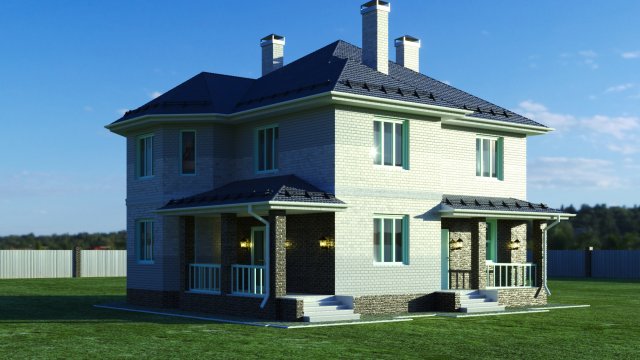 The house of your dreams 3D Модель .c4d .max .obj .3ds .fbx .stl .blend 