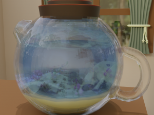 The sea in a teapot 3D मॉडल