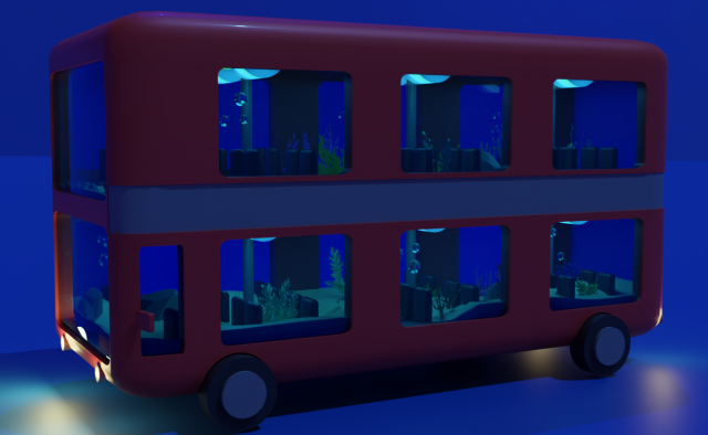 Terrarium on wheels 3D-Modell .c4d .max .obj .3ds .fbx .stl .blend 