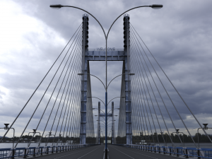 Cable Stayed Bridge Modelo 3D