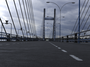 Cable Stayed Bridge 3D Модель