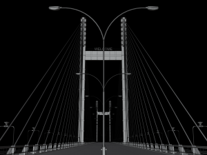 Cable Stayed Bridge 3D Модель