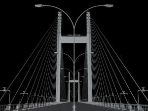 Cable Stayed Bridge 3D Модель