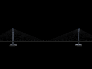 Cable Stayed Bridge 3D Модель