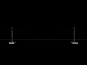 斜拉桥 3D 模型