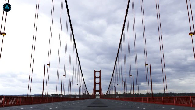 吊桥 3D 模型 .c4d .max .obj .3ds .fbx .stl .blend