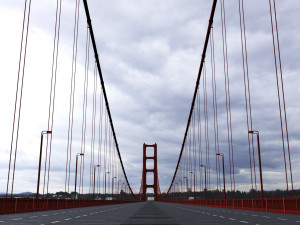 Suspension Bridge 3D Модель