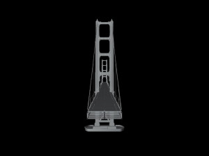 Suspension Bridge Model 3D