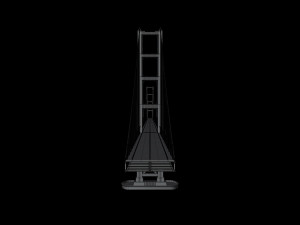 Suspension Bridge Model 3D