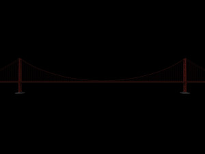 Suspension Bridge Model 3D