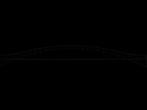 Steel Through Arch Bridge 3D Model