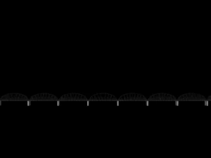 Wieloprzęsłowy most kolejowy z drogowym Model 3D