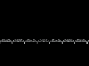 Multi-span Rail cum Road Bridge Modello 3D