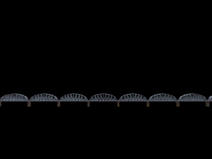 Multi-span Rail cum Road Bridge Modello 3D