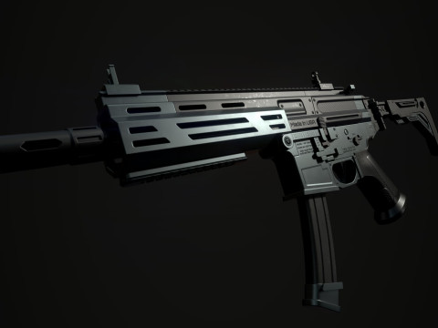 SP SABER SMG Low-poly Model 3D