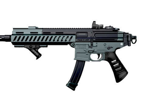 SP SABER SMG Low-poly Model 3D