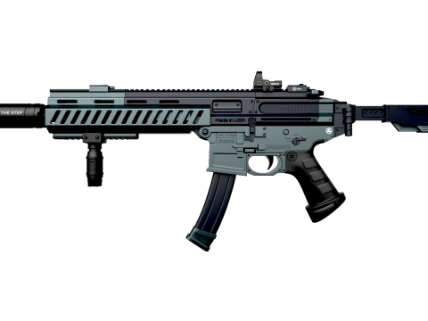 SP SABER SMG Low-poly Model 3D