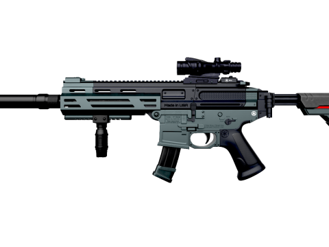 SP SABER SMG Low-poly Model 3D