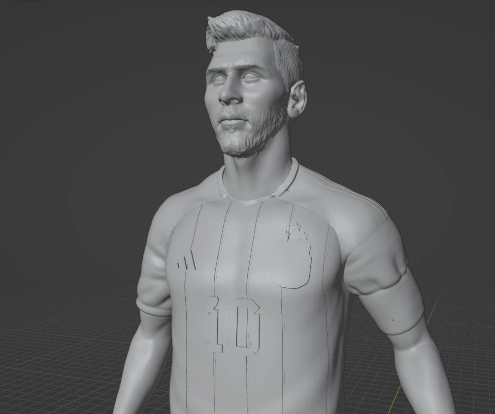 MESSI world champion edition 3D Print Model .c4d .max .obj .3ds .fbx .stl .blend