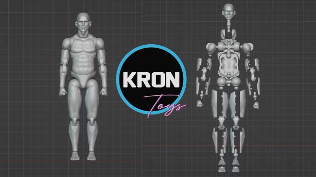 KRON MAN 3D 打印模型 .c4d .max .obj .3ds .fbx .stl .blend